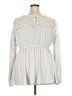 Torrid Ivory Long Sleeve Blouse Size 2X Plus (2) - photo 2