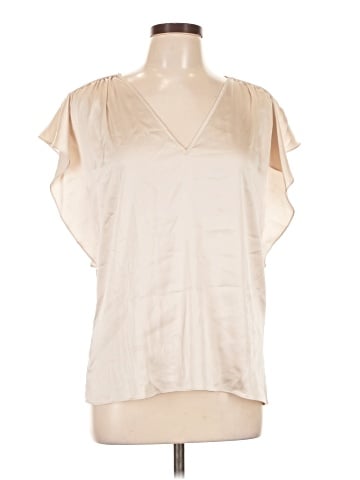 White House Black Market Short Sleeve Blouse (view 1)