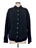 DONNI 100% Cotton Solid Blue Long Sleeve Button-Down Shirt Size M - photo 1