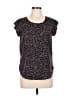 Sweet Rain 100% Polyester Black Short Sleeve Top Size M - photo 1