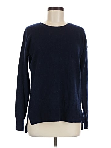 Aqua Cashmere Pullover Sweater (view 1)