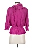 Parker 100% Silk Pink 3/4 Sleeve Silk Top Size XS - photo 2