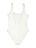 Unbranded Solid Ivory White One Piece Swimsuit Size M - photo 2