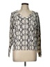 Minnie Rose Animal Print Silver Pullover Sweater Size L - photo 1