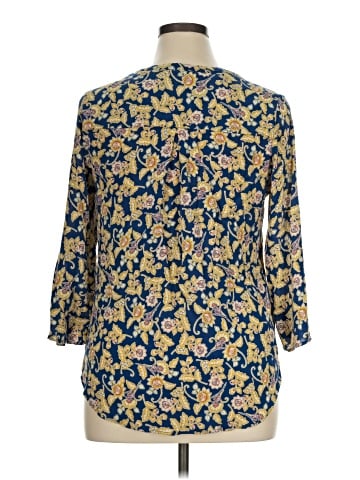 Pale Sky 3/4 Sleeve Blouse (view 2)