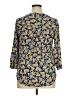 Pale Sky 100% Rayon Gold 3/4 Sleeve Blouse Size XL - photo 2