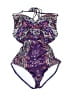 Athleta 100% Polyester Paisley Purple One Piece Swimsuit Size XS - photo 1