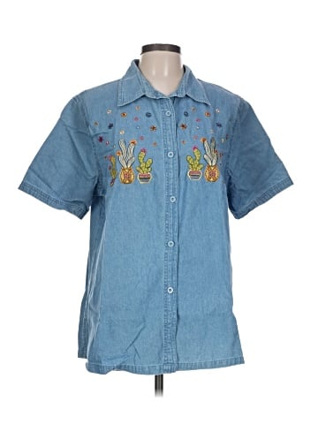 Assorted Brands Short Sleeve Button-Down Shirt (view 1)
