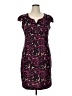 Madison Leigh Print Purple Cocktail Dress Size 16 - photo 1