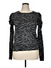 Express Animal Print Metallic Black Pullover Sweater Size XL - photo 1
