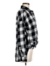 Old Navy 100% Cotton Plaid Black Long Sleeve Button-Down Shirt Size M - photo 4