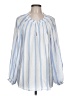 Lane Bryant Blue Long Sleeve Blouse Size 10 - 12 Plus - photo 1