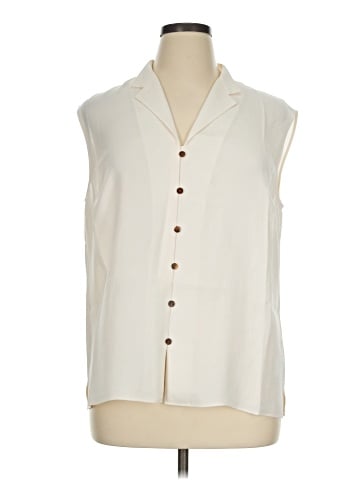 Lafayette 148 New York Sleeveless Silk Top (view 1)