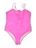 Unbranded Solid Pink One Piece Swimsuit Size XL - photo 1