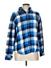 Riders by Lee Plaid Blue Long Sleeve Button-Down Shirt Size L - photo 1