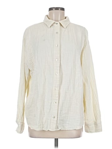 DONNI Long Sleeve Button-Down Shirt (view 1)