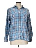 L.L.Bean Plaid Blue Long Sleeve Button-Down Shirt Size L - photo 1