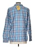 L.L.Bean Plaid Blue Long Sleeve Button-Down Shirt Size L - photo 2