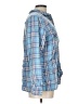 L.L.Bean Plaid Blue Long Sleeve Button-Down Shirt Size L - photo 4
