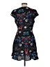 Papillon 100% Polyester Floral Blue Casual Dress Size M (estimated) - photo 2