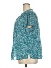 Monday Fun 100% Polyester Teal Short Sleeve Blouse Size 2X - photo 5