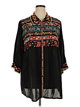 Johnny Was 3/4 Sleeve Blouse