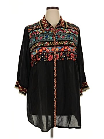 Johnny Was 3/4 Sleeve Blouse (view 1)