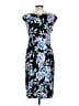 Connected Apparel Print Blue Cocktail Dress Size 12 - photo 2
