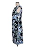 Connected Apparel Print Blue Cocktail Dress Size 12 - photo 5