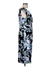 Connected Apparel Print Blue Cocktail Dress Size 12 - photo 4