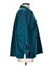 NY Collection Houndstooth Teal Long Sleeve Blouse Size L - photo 4