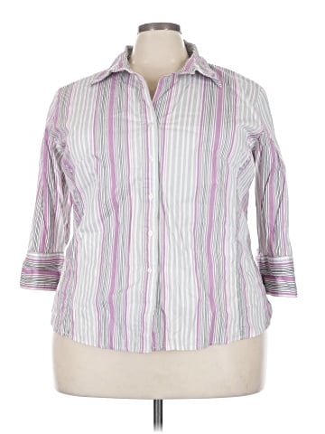 George 3/4 Sleeve Button-Down Shirt (view 1)