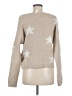 Ultra Flirt Stars Tan Pullover Sweater Size M - photo 2