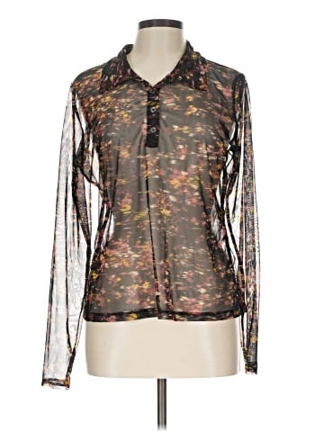 DKNY Jeans Long Sleeve Blouse (view 1)