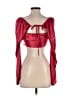 Lena Red 3/4 Sleeve Blouse Size S - photo 2
