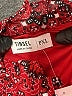 Tinsel 100% Polyester Paisley Burgundy Casual Dress Size XL (petite) - photo 7