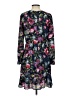 J.Crew 100% Polyester Print Black Casual Dress Size 4 - photo 2