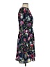 J.Crew 100% Polyester Print Black Casual Dress Size 4 - photo 4
