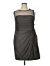 White by Vera Wang 100% Polyester Gray Cocktail Dress Size 16 - photo 1
