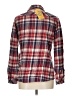 Natural Reflections Plaid Red Long Sleeve Button-Down Shirt Size L - photo 2