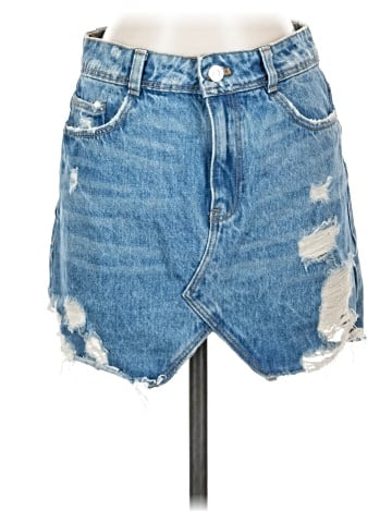 Trafaluc by Zara Denim Skirt (view 1)