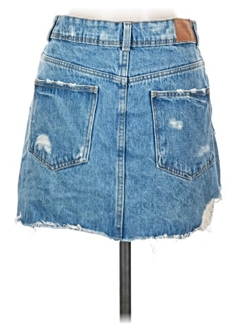 Trafaluc by Zara Denim Skirt (view 2)