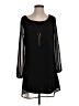 As U Wish 100% Polyester Solid Black Casual Dress Size S - photo 1
