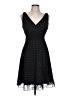 Glam 100% Polyester Polka Dots Black Cocktail Dress Size L - photo 1