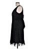 Glam 100% Polyester Polka Dots Black Cocktail Dress Size L - photo 5