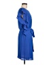 MICHAEL Michael Kors Solid Blue Casual Dress Size M - photo 4
