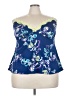 Cacique Blue Sleeveless Blouse Size 26 - 28 - photo 1