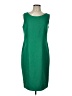 Kasper 100% Polyester Solid Green Cocktail Dress Size 10 - photo 1