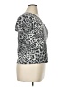 Ruby Rd. Animal Print Gray Short Sleeve T-Shirt Size XL - photo 4