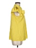 T Tahari 100% Polyester Yellow Short Sleeve Blouse Size M - photo 4